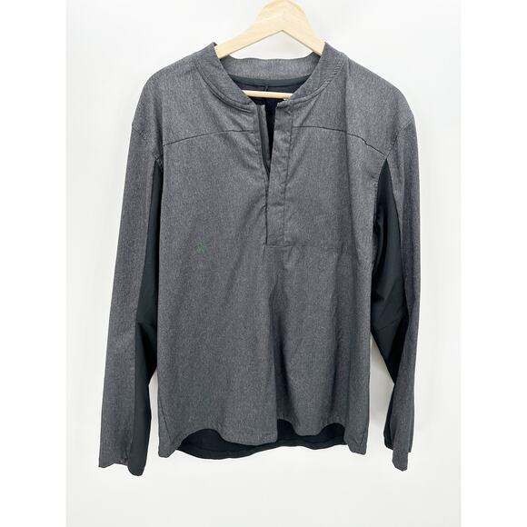 Nike Shield Gray Golf Quarter Zip Jacket Water Resistant Pullover Mens Large - Picture 1 of 9